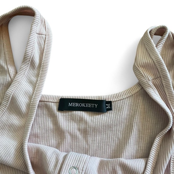 Pink Ribbed Tank and Shorts Set - Picture 4 of 6